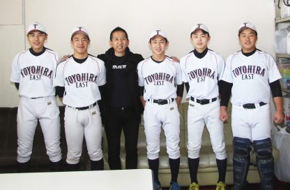 発行人、北広島＜札幌豊平東シニア＞に出没。 