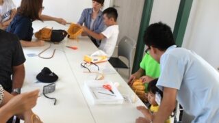 親子で作る グラブ組上げ体験会のご案内 