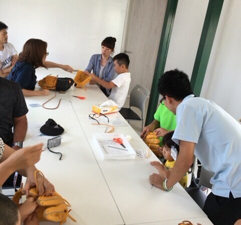 親子で作る グラブ組上げ体験会のご案内 