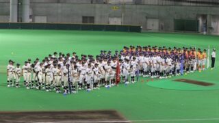 ボーイズリーグ北海道大会、つどーむで開会式 