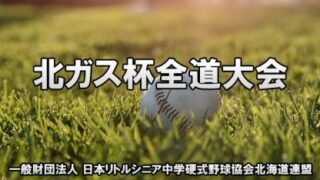優勝札幌東シニア、準V札幌大谷＜北ガス杯＞ 
