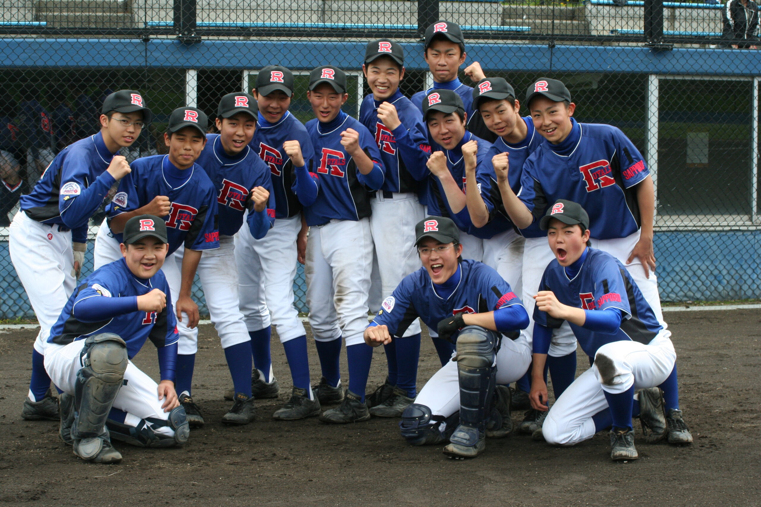 完全優勝を果たした札幌ロイヤルズ