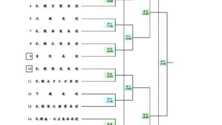 【組合せ】高等学校女子ソフトボール選手権大会 