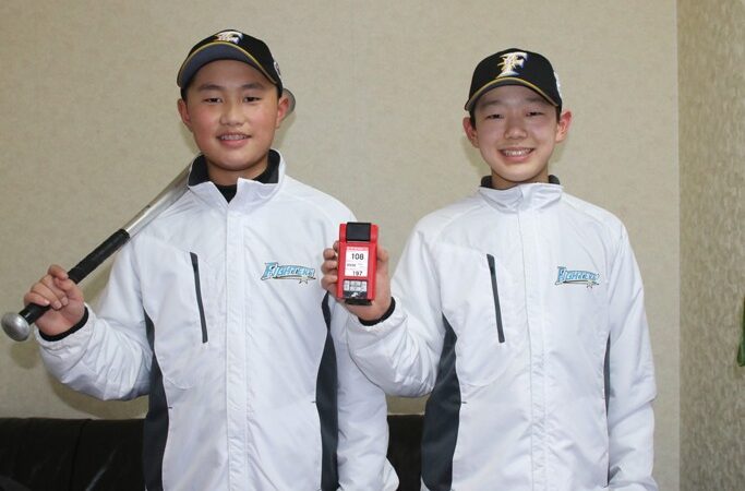 スイングスピードに挑戦！＜日本ハムジュニア＞ 