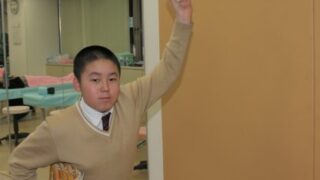 けがなんの！札幌大谷シニアの大場君 