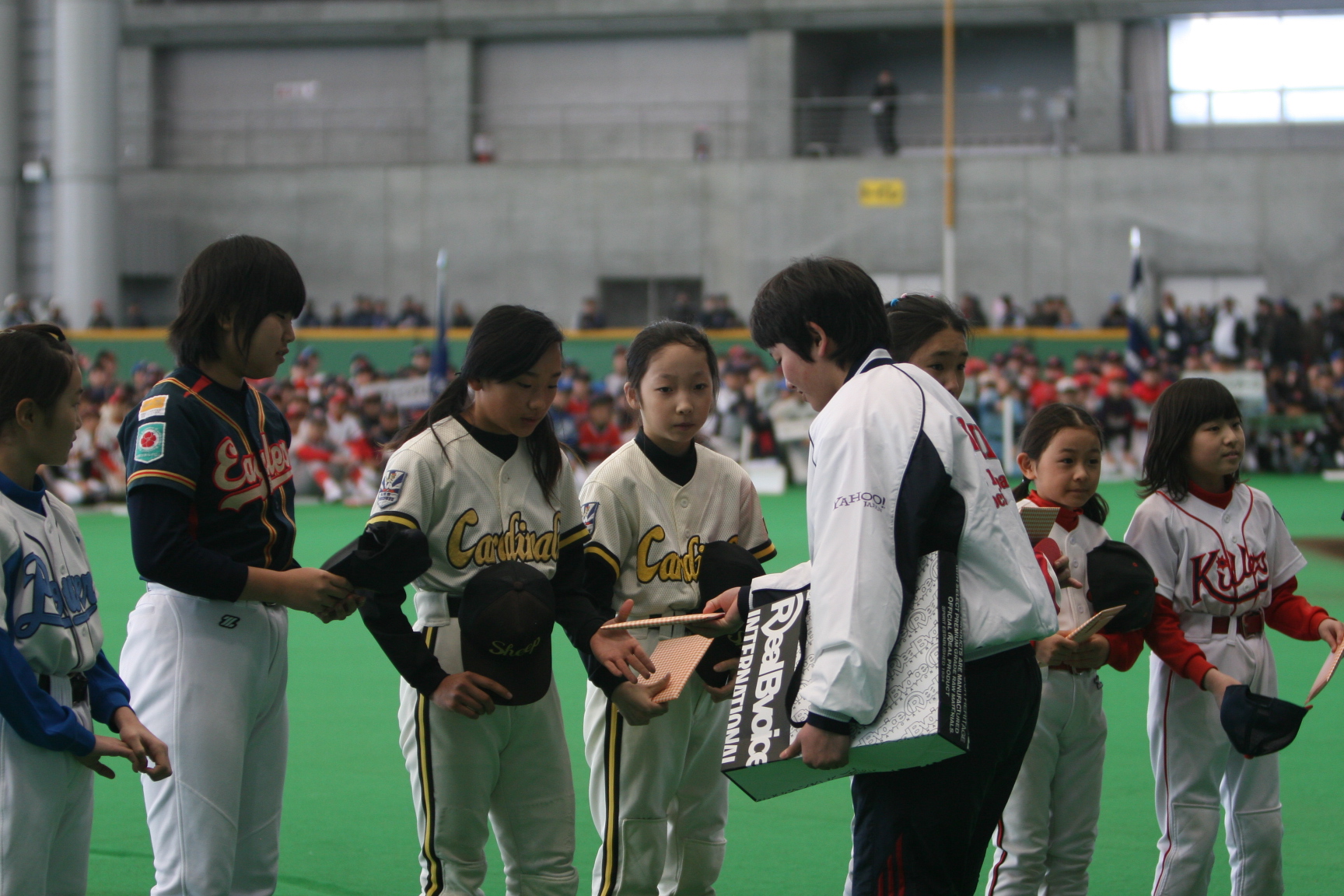 女子選手へ