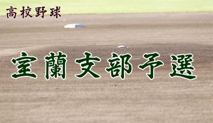 【代表】室蘭支部予選＜令和元年度 全国高等学校野球選手権大会 第101回南北海道大会＞ 