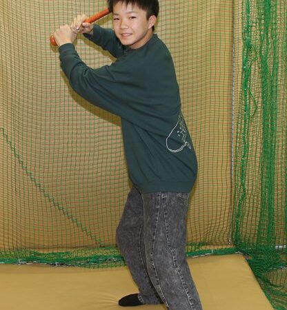 未来をつかむ若きアスリート佐藤君（朝里H・東小樽合同） 