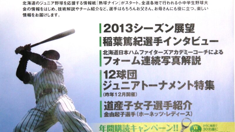 熱球ナインのチラシができた！！ 