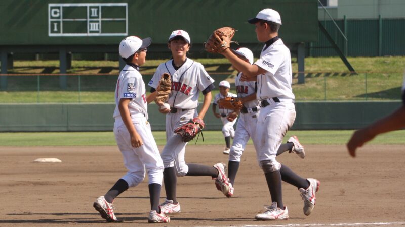 鳴海投打に活躍！石山アトムズ初優勝！岩見沢南準V 