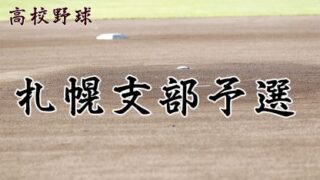 【代表】札幌支部予選・Hブロック＜令和元年度 全国高等学校野球選手権大会 第101回南北海道大会＞ 