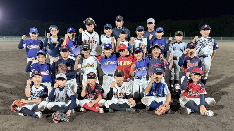 木下チームが11－10で競り勝つ　21得点の打撃戦で交流深める 