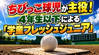 ちびっこ球児が主役！　4年生以下の「フレッシュジュニア」が開幕 