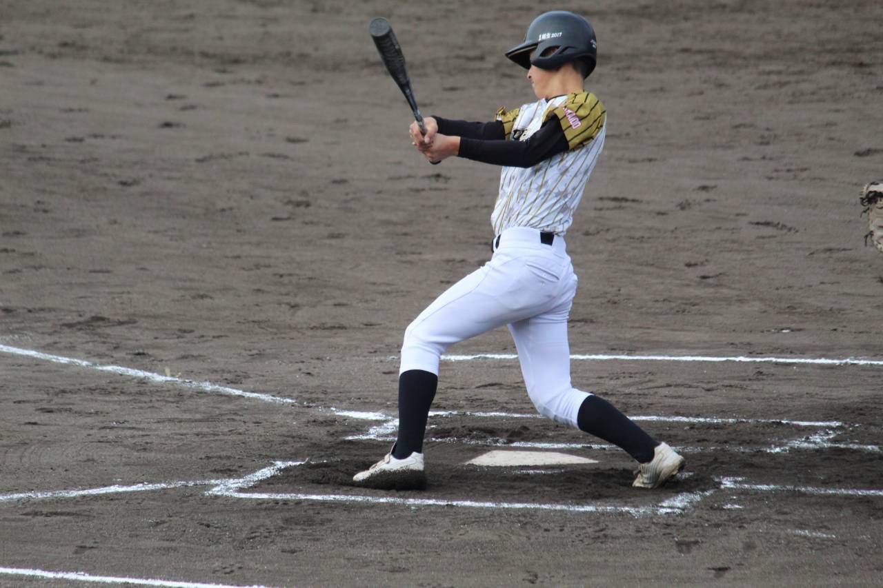 1番打者として本塁打、二塁打の長打を放ち、日高選抜の初優勝に貢献した山道琉生。