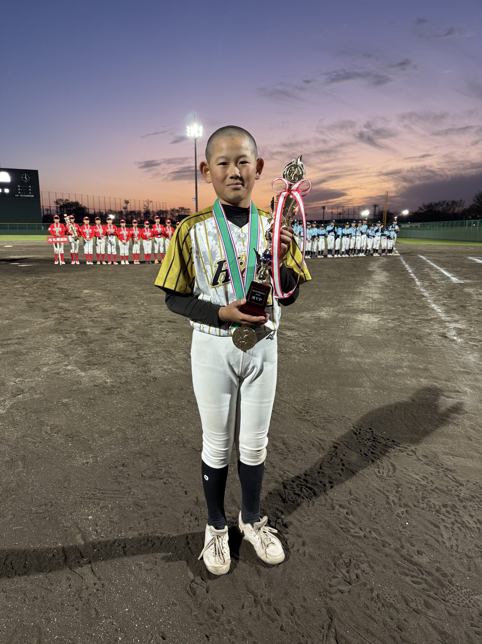 最優秀選手賞の白石選手（日高選抜）