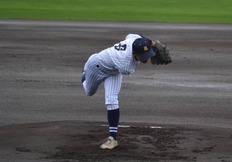 赤川投手(旭川北高/2年)
