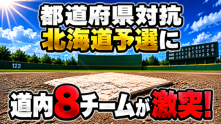 伊豆への切符は1枚！都道府県対抗・北海道予選に道内8チーム 